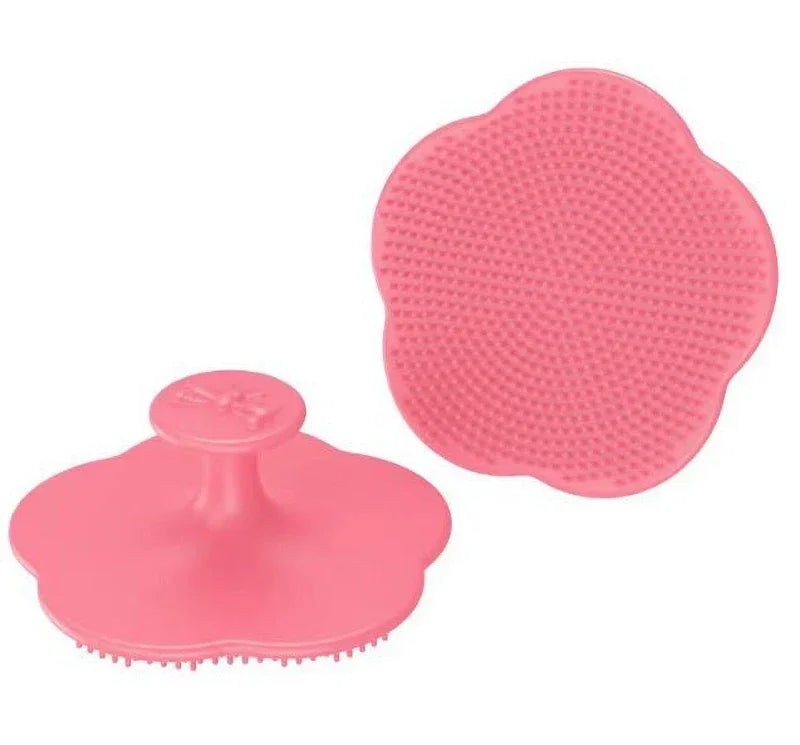 Baby Care Accessories Fetal Head Fat Comb Infant Bathing Soft Comb Newborn Hair Cleaning Supplies Infant Silicon Head Massager C68-B-pink