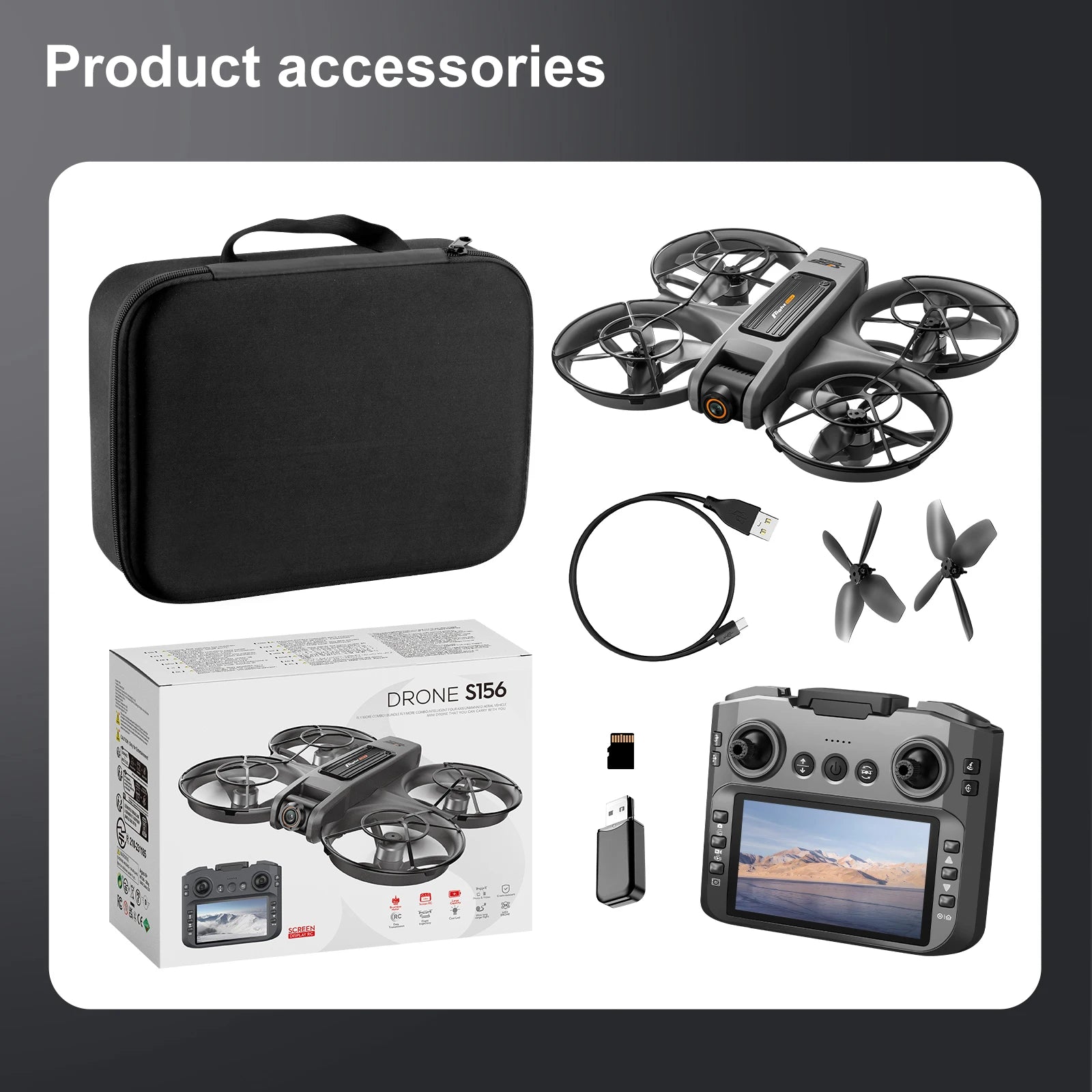 Drone with Camera 4K HD Video Stable Hover 180° Adjustable Lens 3D Flip RC Drones FPV Brushless Optical Flow Quadcopter UAV