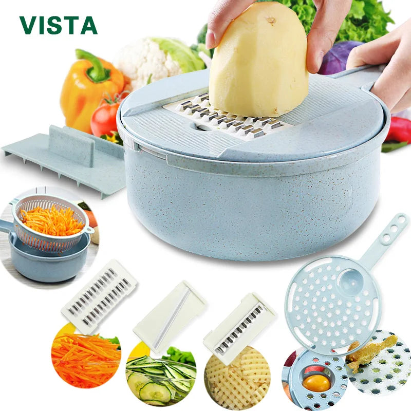 Vegetable Chopper Multifunctional Grater Cutter Kitchen Accessories Manual Fruit Slicer Potatos Shredders Cheese Onions Slicers - GreatEagleInc
