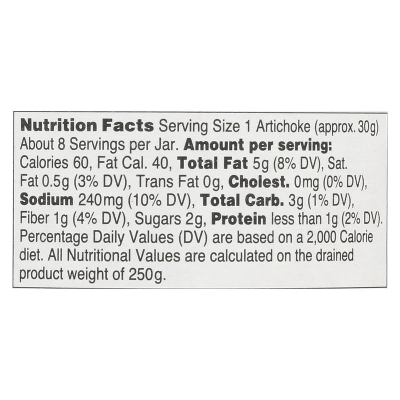 Seggiano Carciofi Arrosto Roasted Artichoke Hearts  - Case Of 6 - 13.4 Oz Seggiano