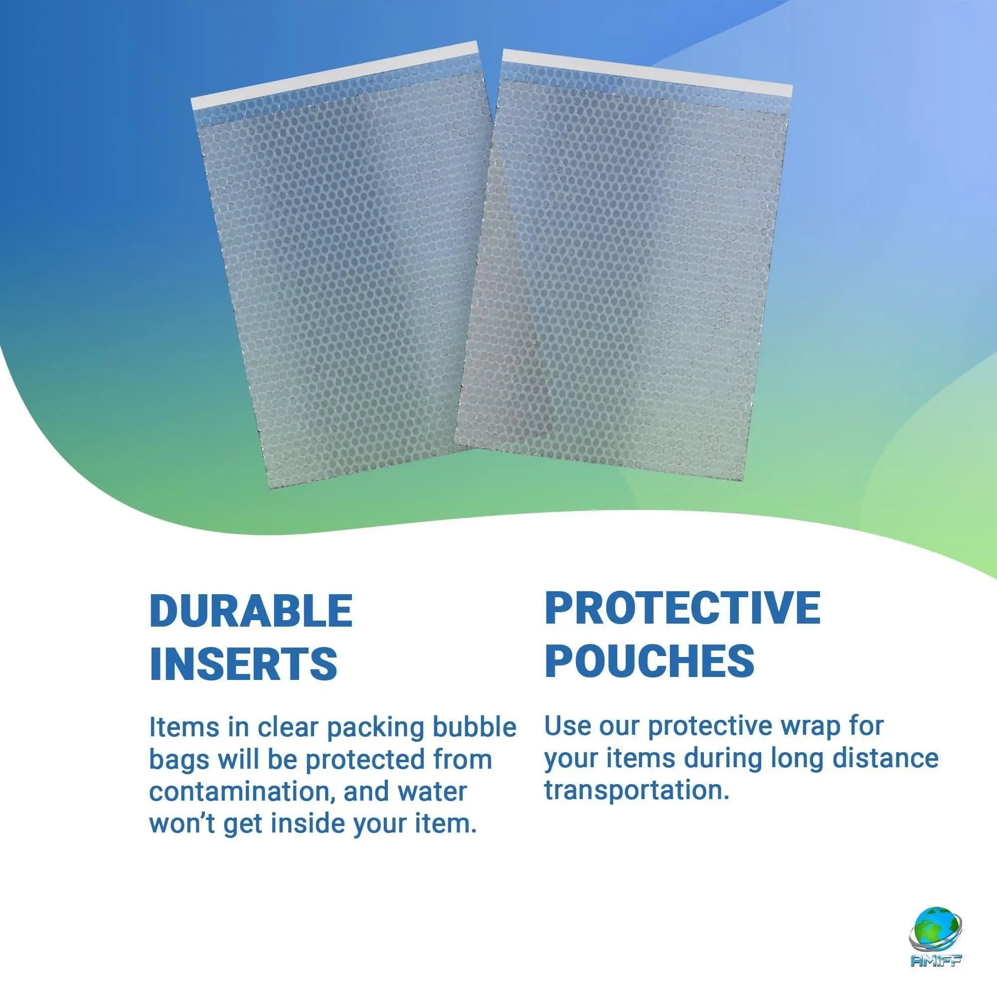 Self Seal Bubble Pouches 4 x 7.5 Pack of 25 Packing Bubble Bags for Shipping with Bubble Cushion Waterproof Clear Bubble Out Bag with Adhesive Closure Small Bubble Bags for Packing Mailing Amiff