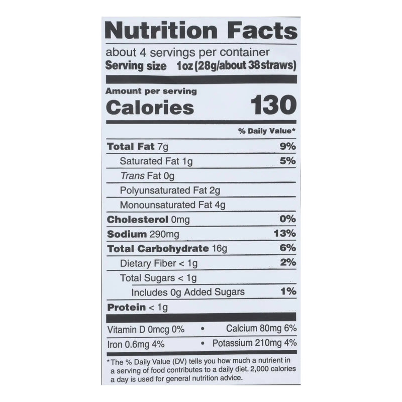 Sensible Portions - Veggie Straw Zesty Ranch - Case Of 12 - 4.25 Ounces Sensible Portions