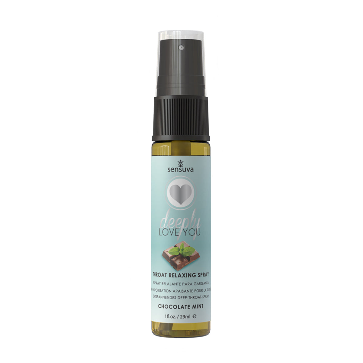 Sensuva Deeply Love You Throat Relaxing Spray Chocolate Mint 1 oz. Sensuva