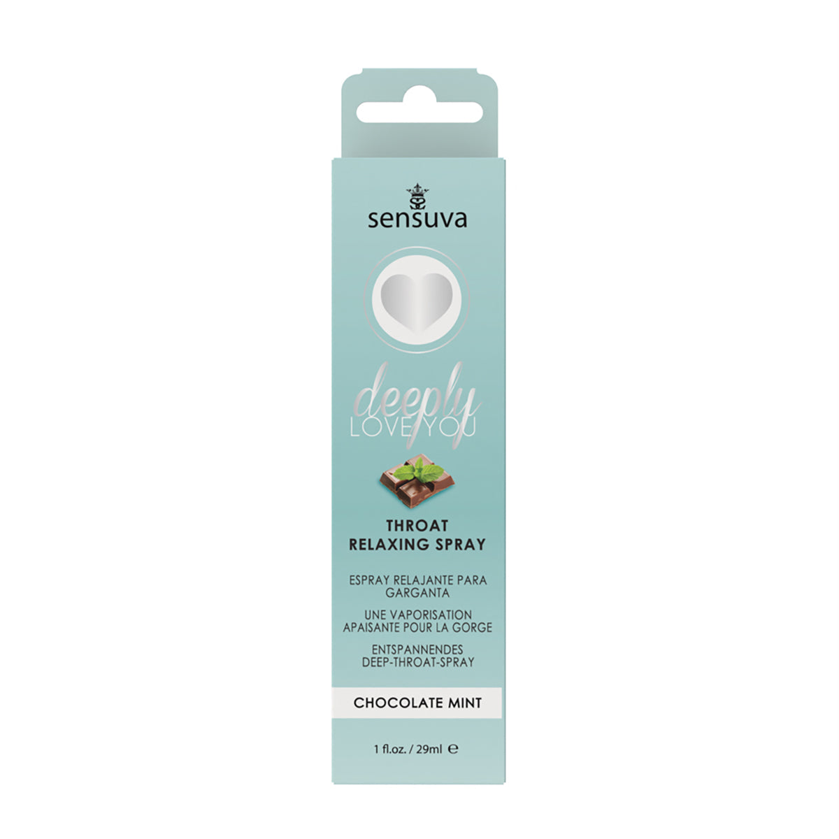 Sensuva Deeply Love You Throat Relaxing Spray Chocolate Mint 1 oz. Sensuva