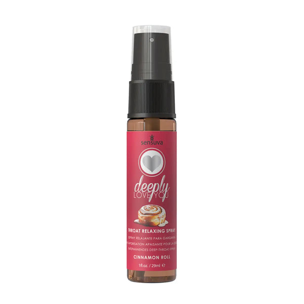 Sensuva Deeply Love You Throat Relaxing Spray Cinnamon Roll 1 oz. Sensuva