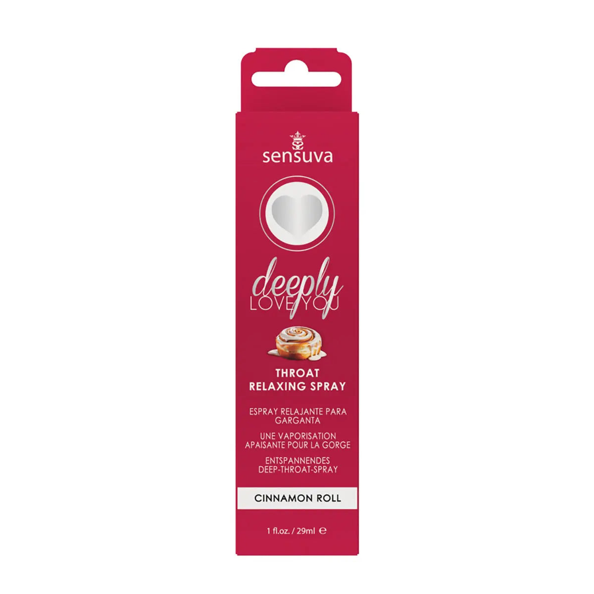 Sensuva Deeply Love You Throat Relaxing Spray Cinnamon Roll 1 oz. Sensuva