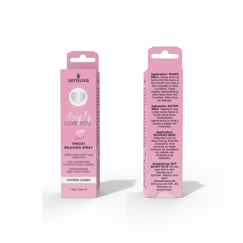Sensuva Deeply Love You Throat Relaxing Spray Cotton Candy 1 oz. Sensuva