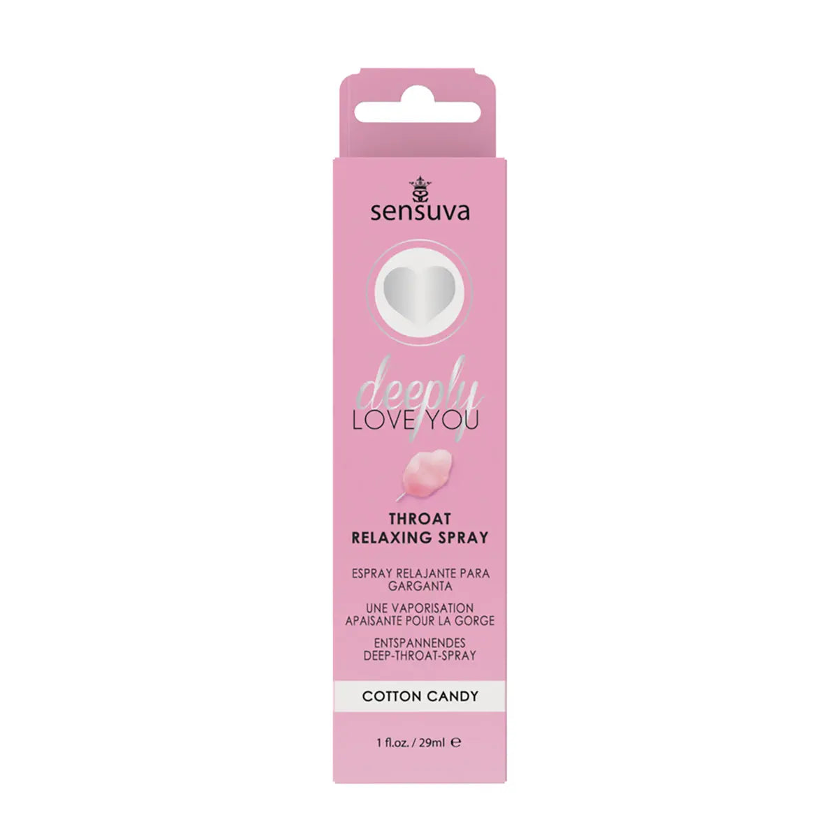Sensuva Deeply Love You Throat Relaxing Spray Cotton Candy 1 oz. Sensuva