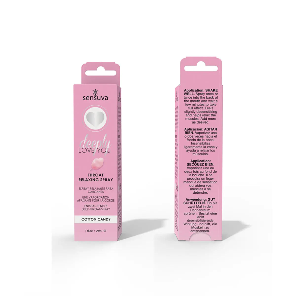 Sensuva Deeply Love You Throat Relaxing Spray Cotton Candy 1 oz. Sensuva
