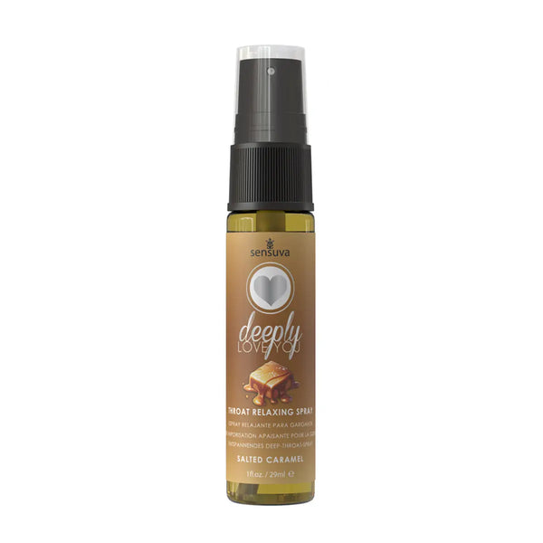 Sensuva Deeply Love You Throat Relaxing Spray Salted Caramel 1 oz. Sensuva