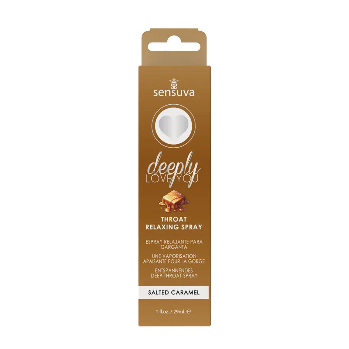 Sensuva Deeply Love You Throat Relaxing Spray Salted Caramel 1 oz. Sensuva