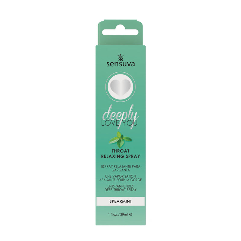 Sensuva Deeply Love You Throat Relaxing Spray Spearmint 1 oz. Sensuva