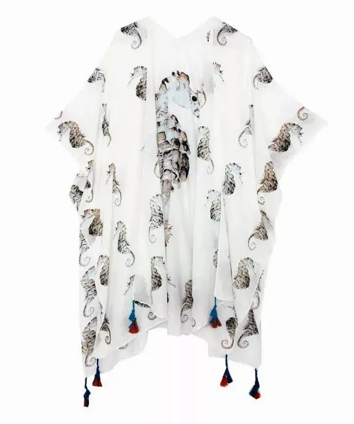 Seshorsetassel-Hem Kimono JC Sunny Fashion