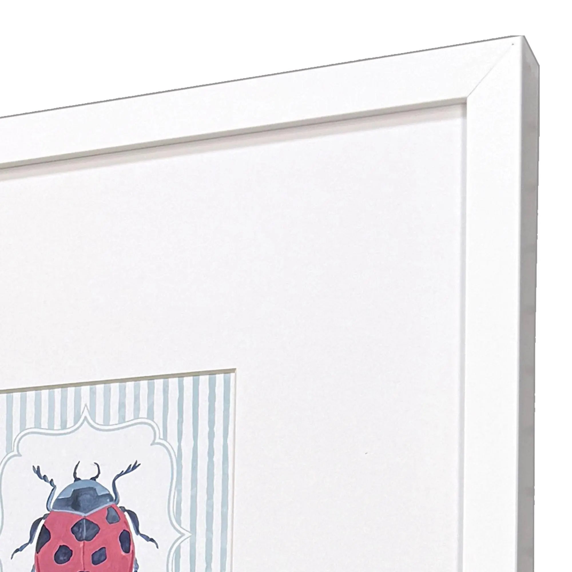 Set Of Four Garden Friends Set of Set White Framed Wall Art Homeroots Home Decor