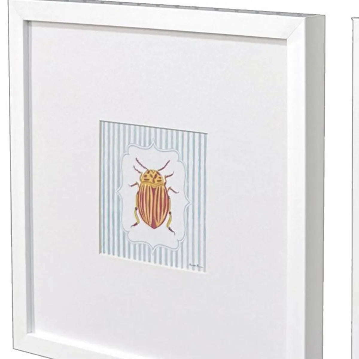 Set Of Four Garden Friends Set of Set White Framed Wall Art Homeroots Home Decor