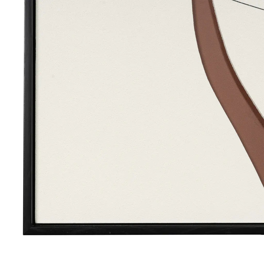 Set Of Three Natural Currents Light Brown Floater Frame Wall Art Homeroots Home Decor