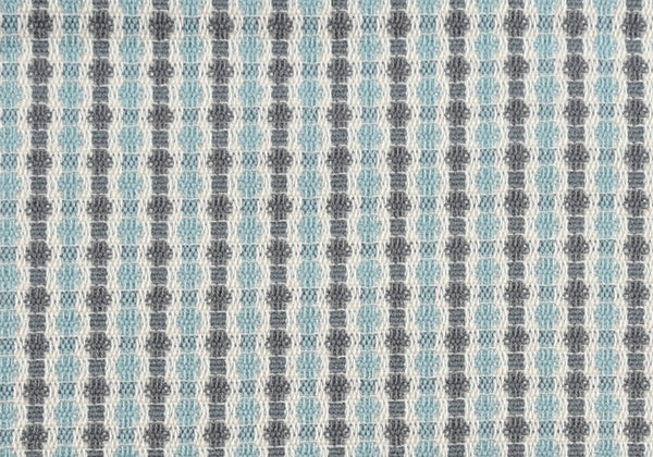 Set Of Two 18" X 18" Blue and Gray Polyester Striped Zippered Pillow Homeroots Home Decor