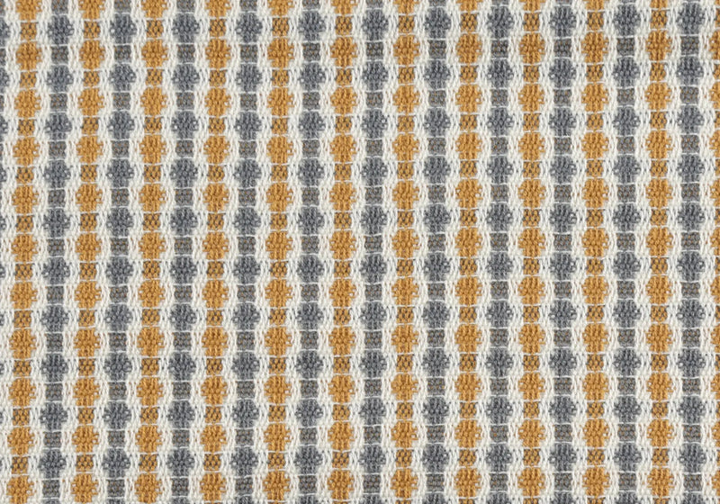 Set Of Two 18" X 18" Gold and White Polyester Striped Zippered Pillow Homeroots Home Decor