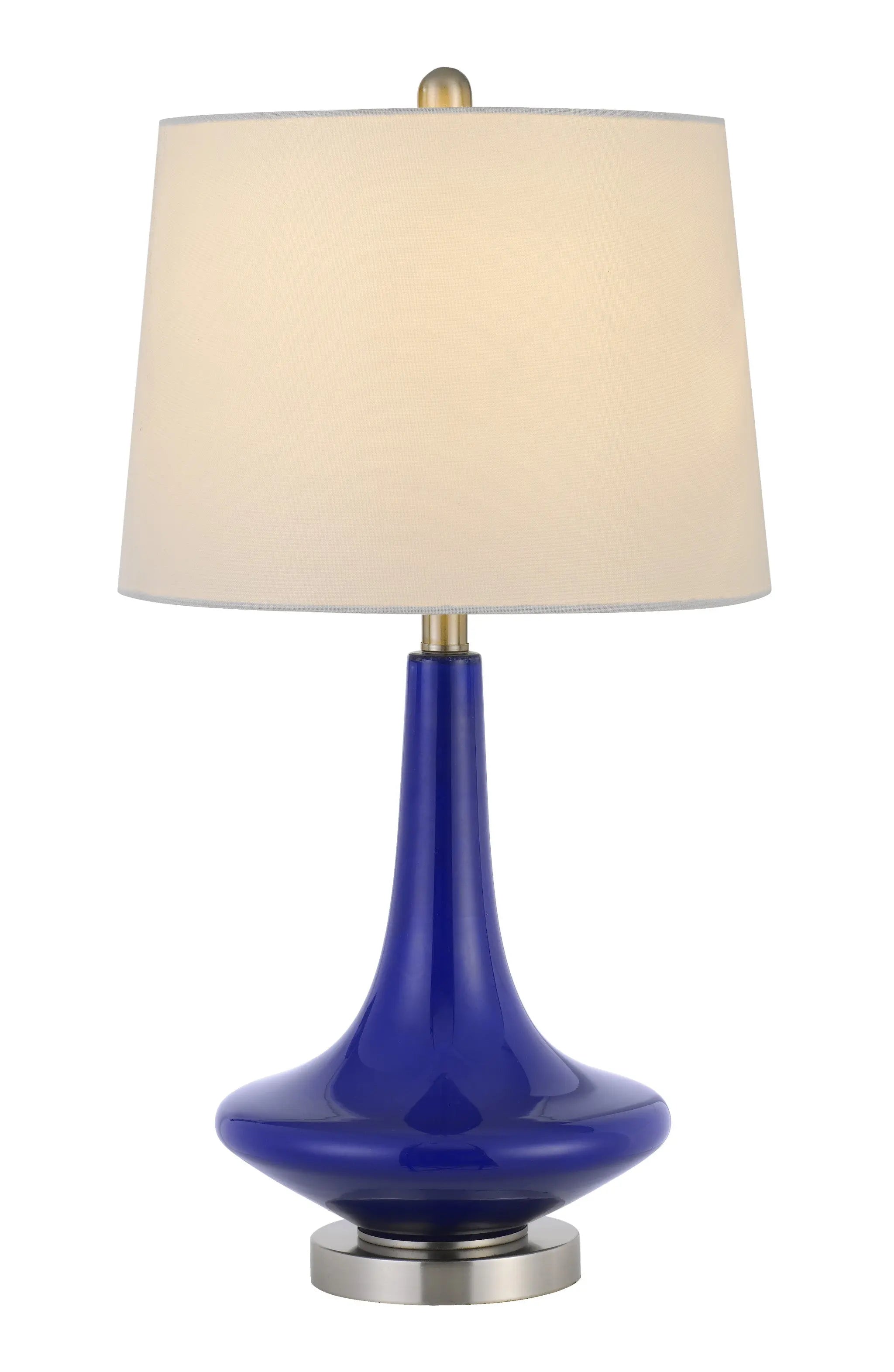 Set Of Two 26" Silver Metal Two Light Bedside Table Lamps With White Globe Shade Homeroots Lighting