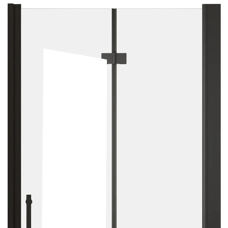 Set Of Two Aluminum and Tempered Glass Shower Doors Homeroots Bed & Bath