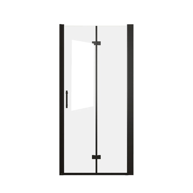 Set Of Two Aluminum and Tempered Glass Shower Doors Homeroots Bed & Bath