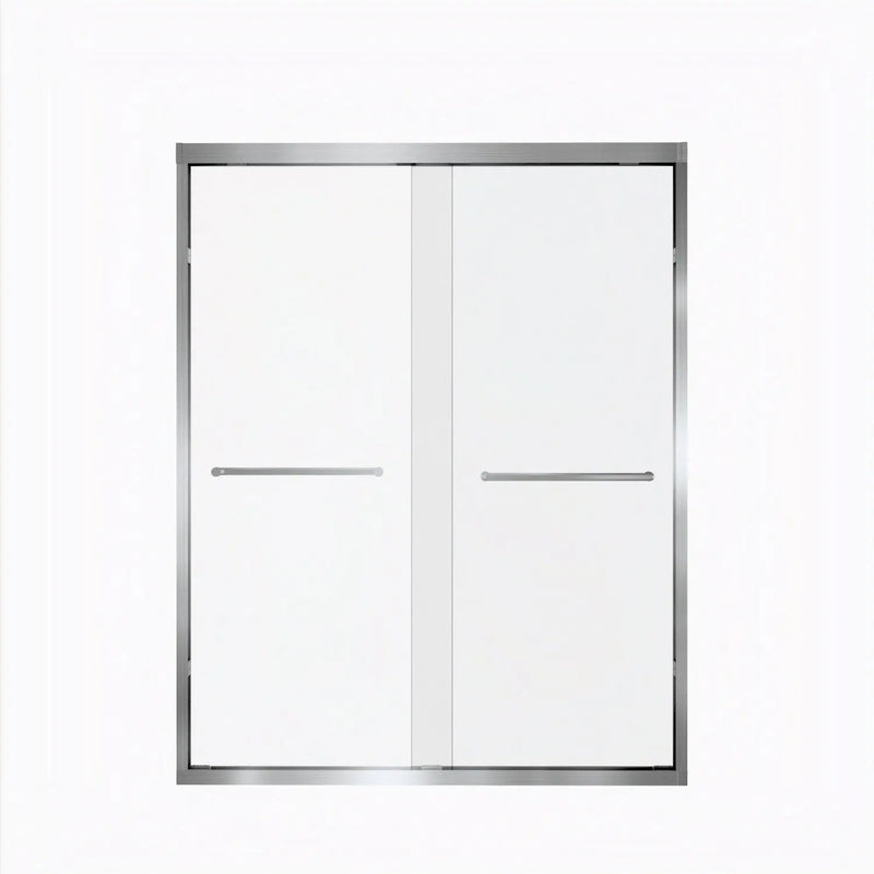 Set Of Two Aluminum and Tempered Glass Shower Doors Homeroots Kitchen & Dining