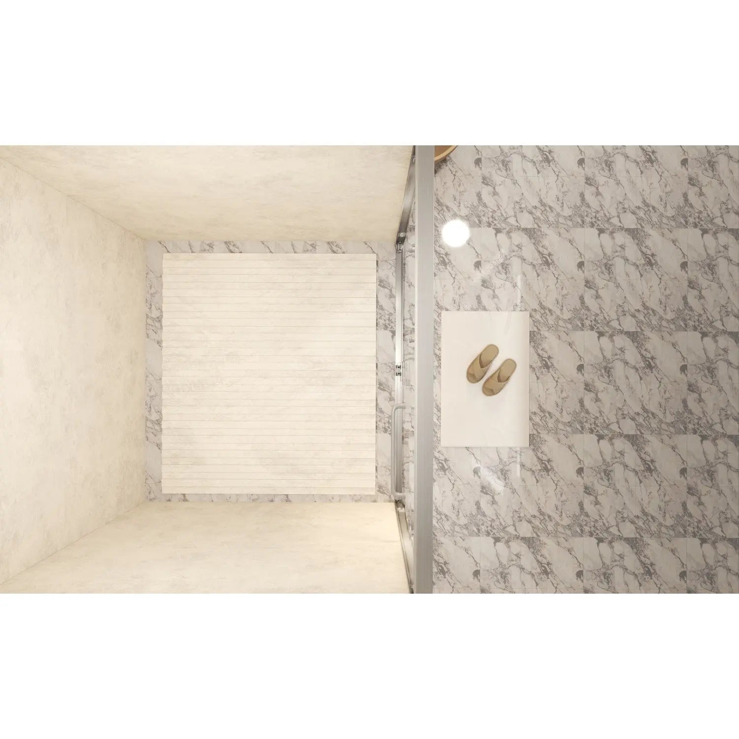 Set Of Two Aluminum and Tempered Glass Shower Doors Homeroots Kitchen & Dining