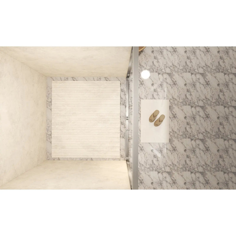 Set Of Two Aluminum and Tempered Glass Shower Doors Homeroots Kitchen & Dining