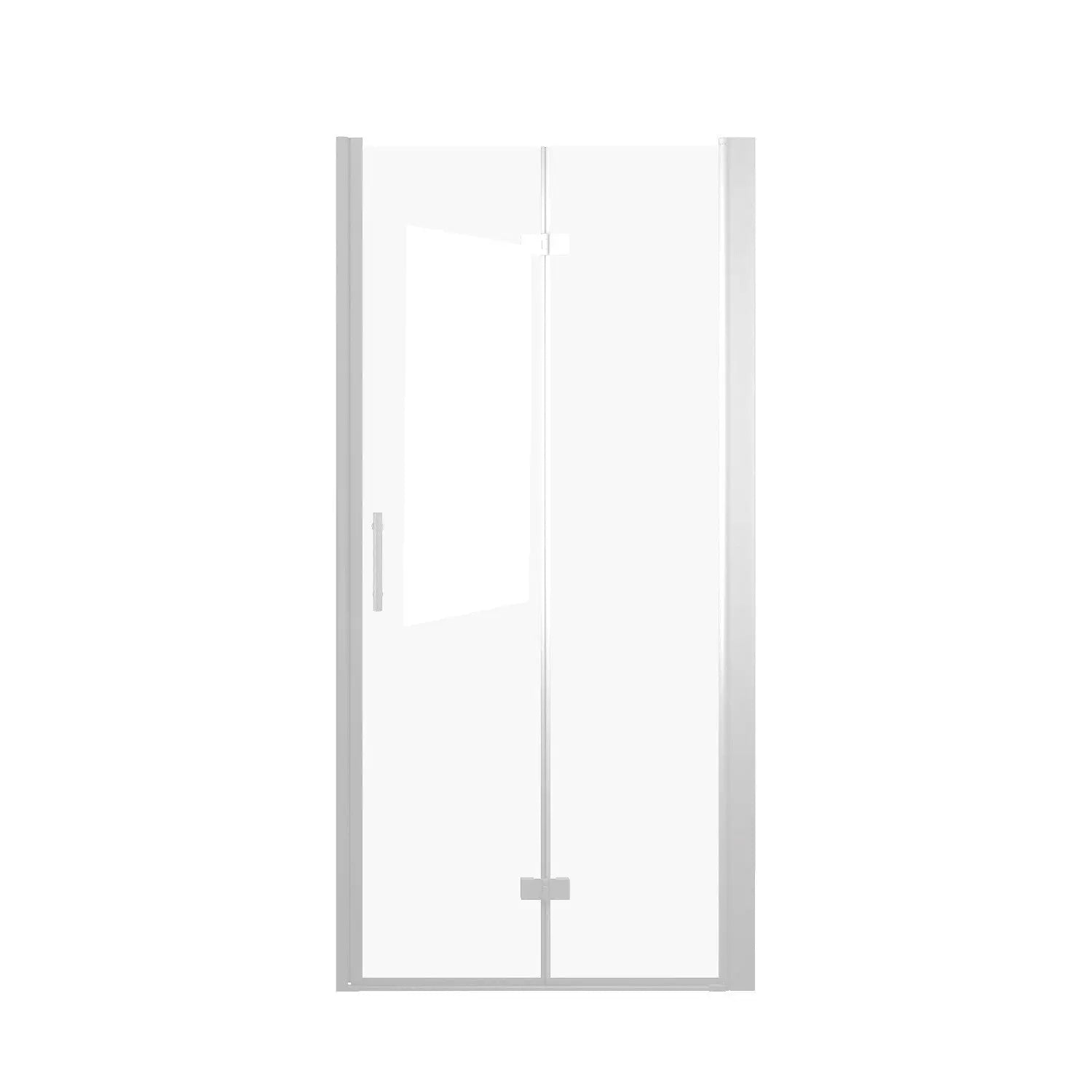 Set Of Two Aluminum and Tempered Glass Shower Doors Homeroots Kitchen & Dining