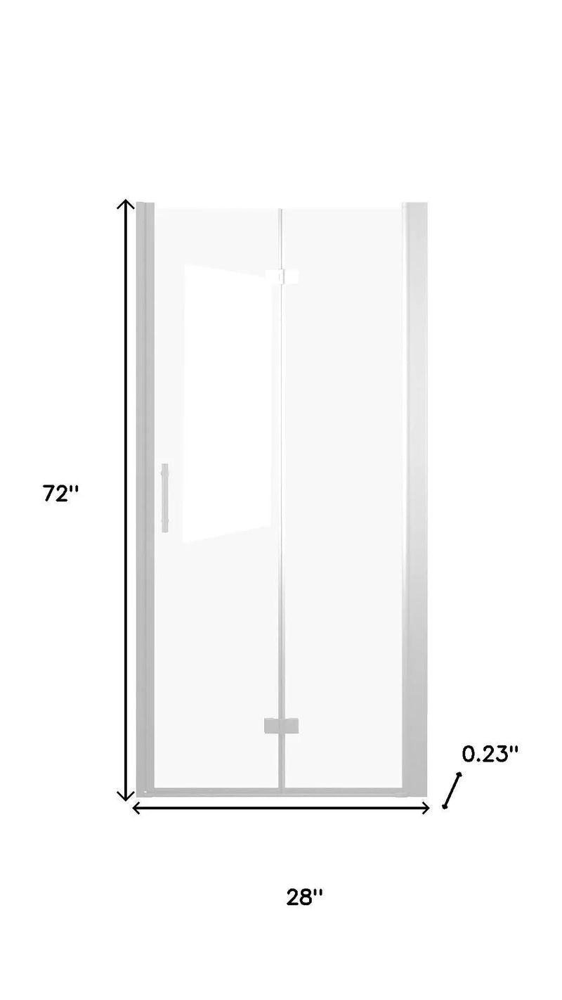 Set Of Two Aluminum and Tempered Glass Shower Doors Homeroots Kitchen & Dining