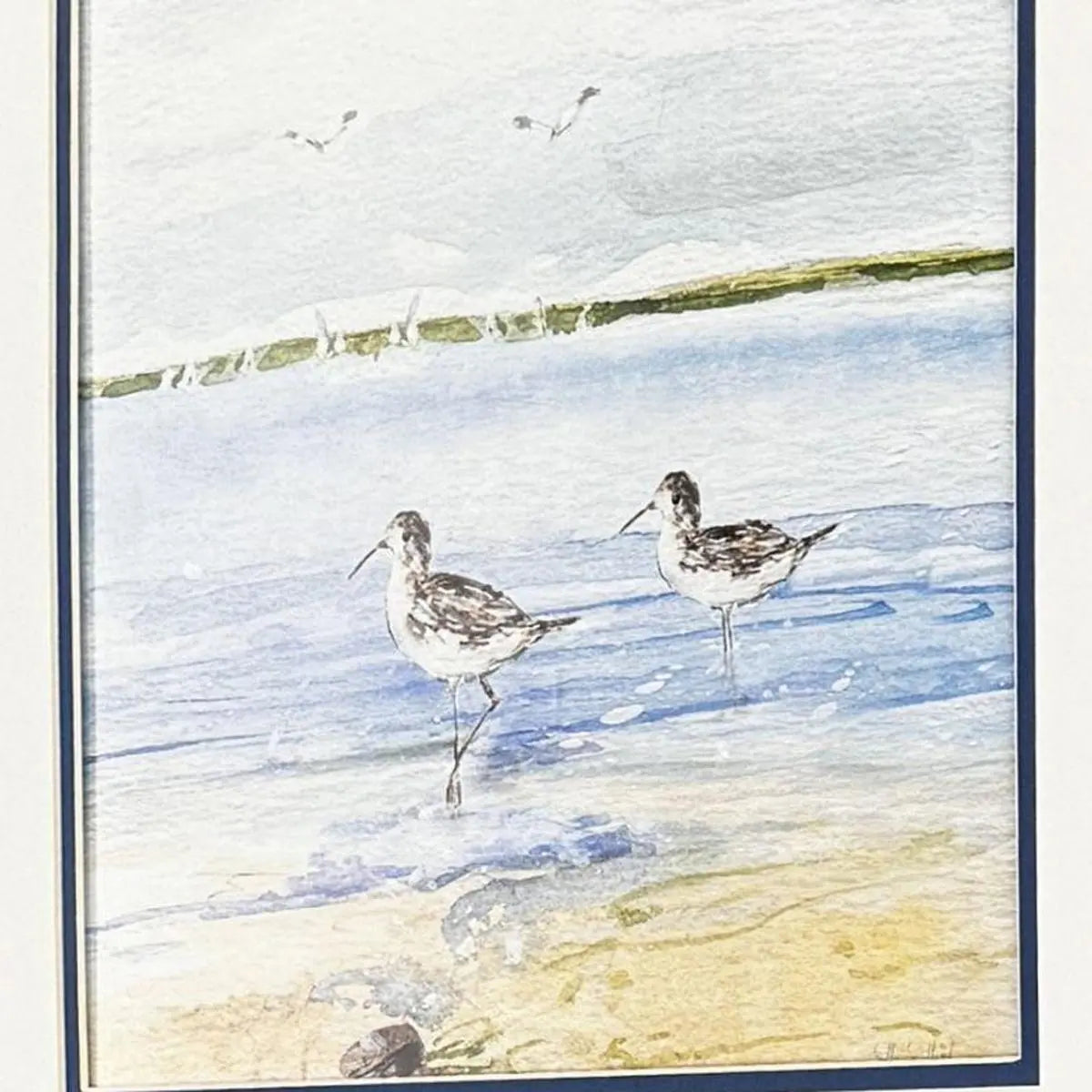 Set Of Two Sandpiper Beach Set of Set Brown Framed Wall Art Homeroots Home Decor