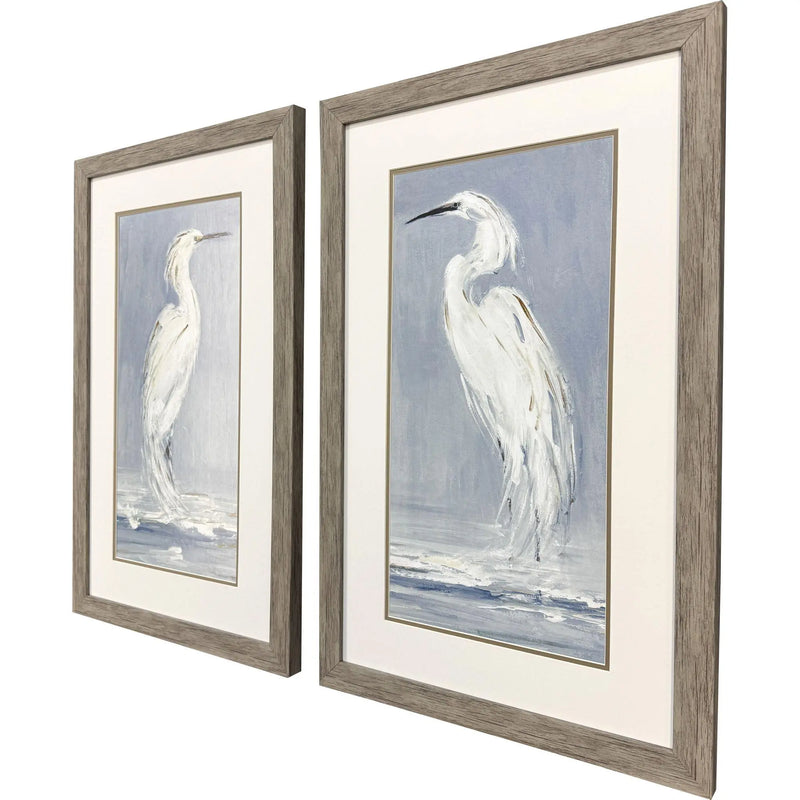 Set Of Two Stand Still Set of Set Brown Framed Wall Art Homeroots Home Decor