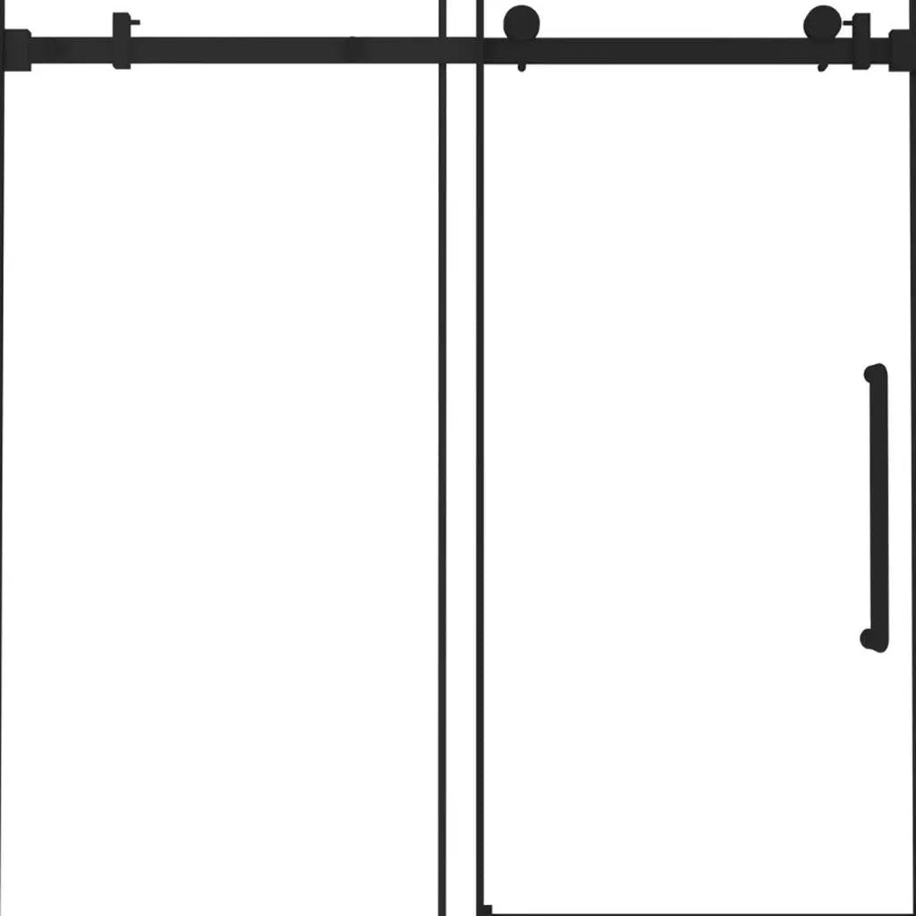 Set Of Two Tempered Glass Shower Doors Homeroots Kitchen & Dining