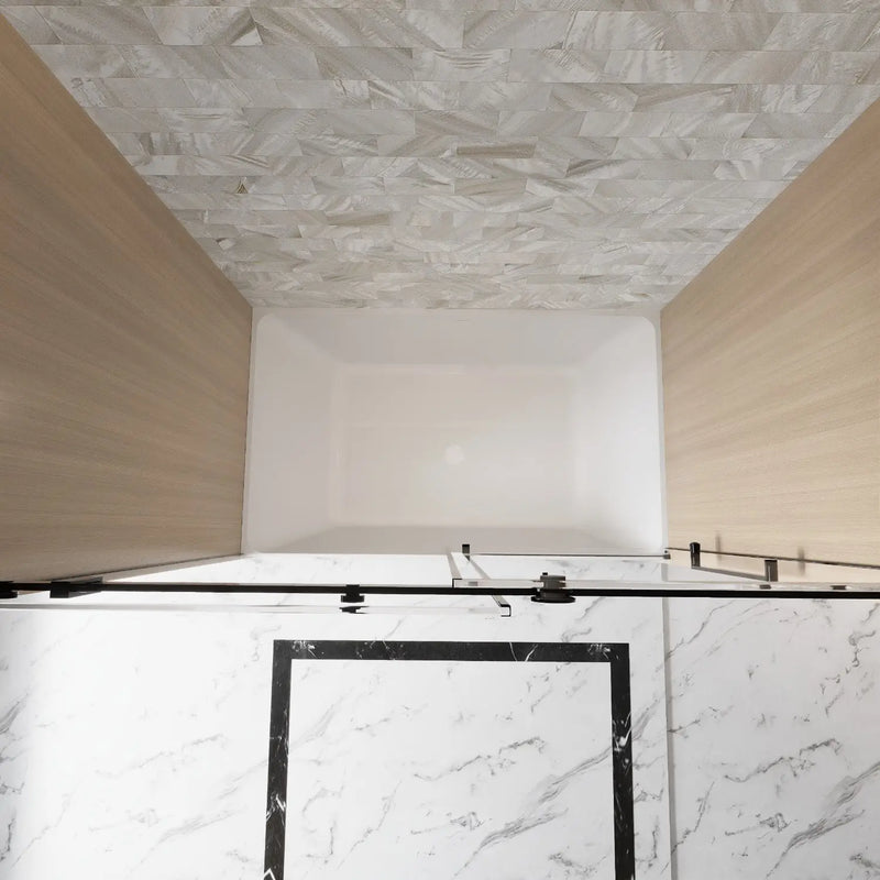 Set Of Two Tempered Glass Shower Doors Homeroots Kitchen & Dining