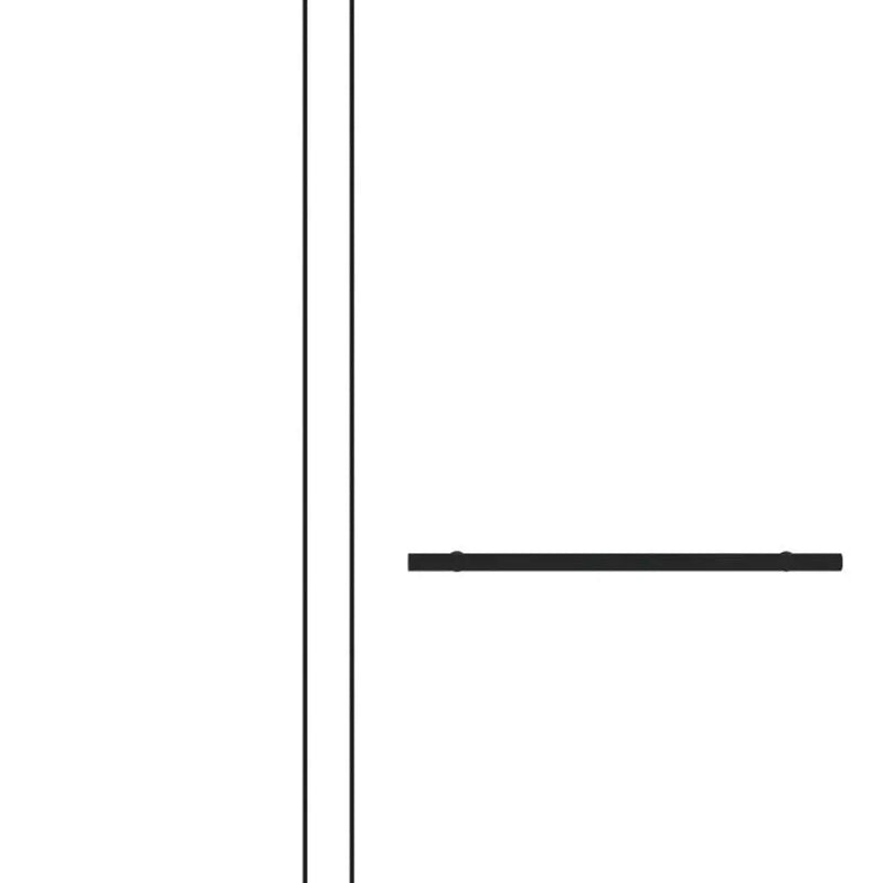 Set Of Two Tempered Glass Shower Doors Homeroots Kitchen & Dining