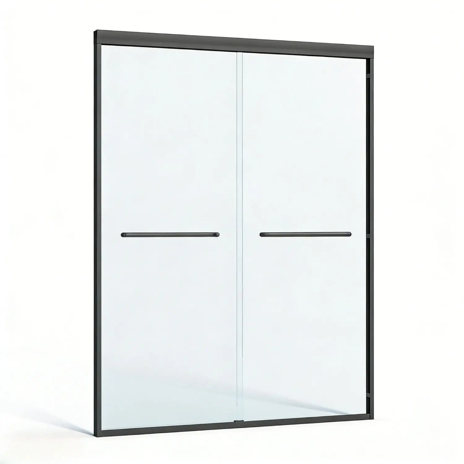 Set Of Two Tempered Glass Shower Doors Homeroots Kitchen & Dining
