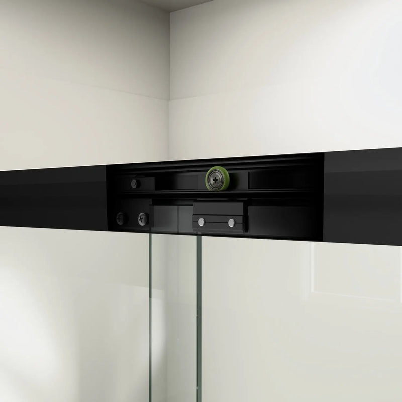 Set Of Two Tempered Glass Shower Doors Homeroots Kitchen & Dining