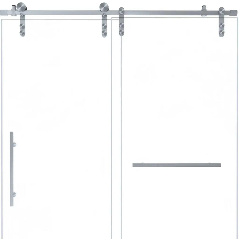 Set Of Two Tempered Glass Shower Doors Homeroots Kitchen & Dining