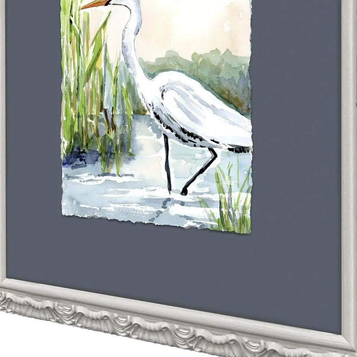 Set Of Two Wading in Shallows Set of Set Gray Framed Wall Art Homeroots Home Decor