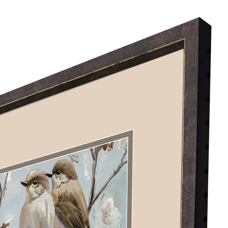 Set Of Two Whispers of Spring Set of Set Brown Framed Wall Art Homeroots Home Decor