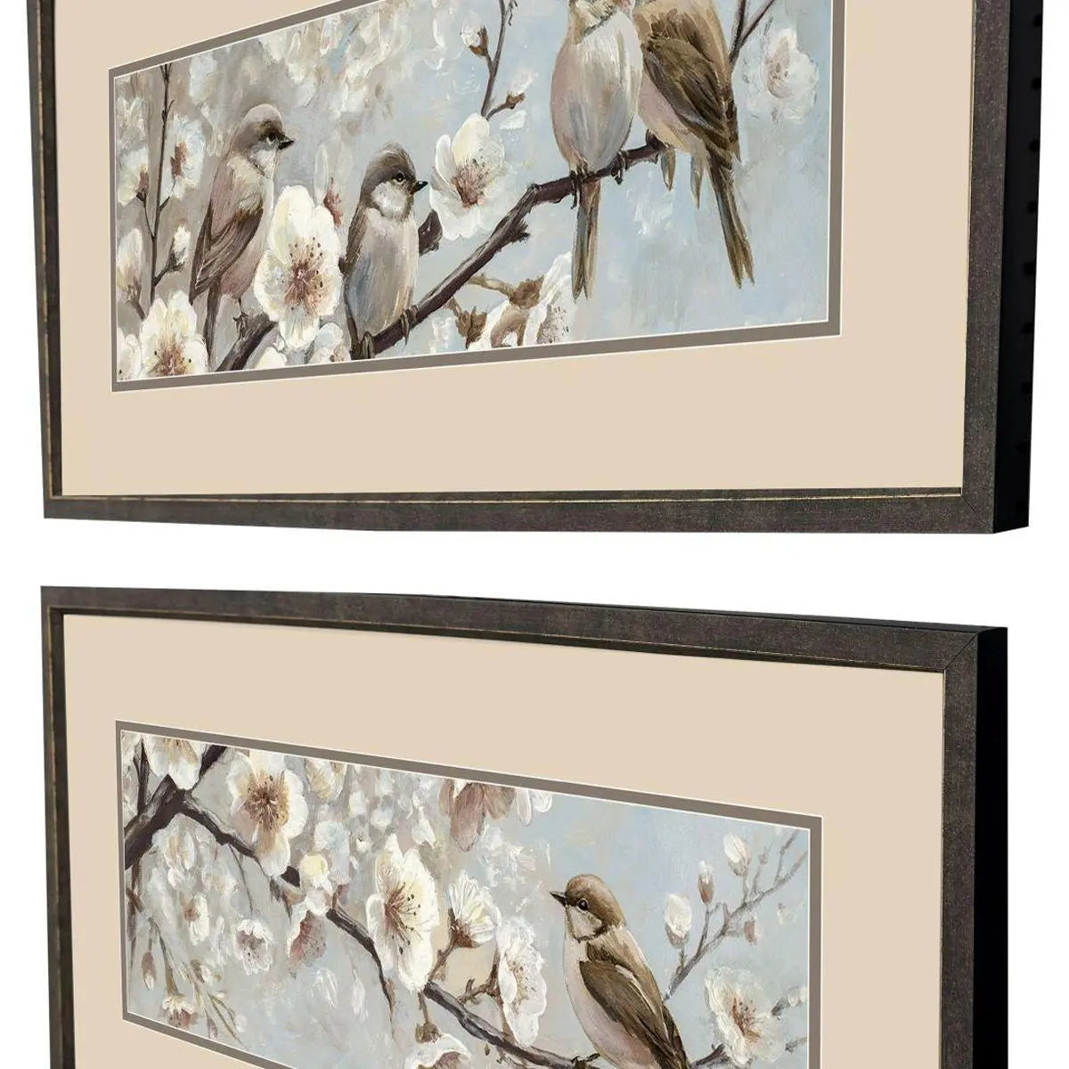 Set Of Two Whispers of Spring Set of Set Brown Framed Wall Art Homeroots Home Decor