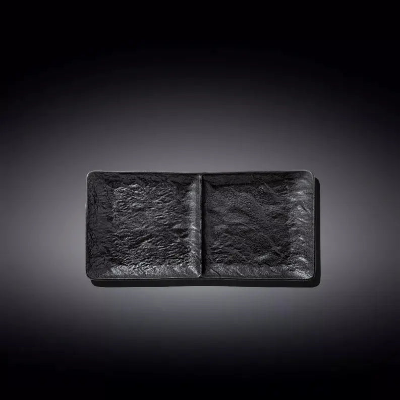 [ Set of 3 ] RECTANGULAR 2 SECTION DISH 10.5" X 5" | 27 X 13 CM Wilmax