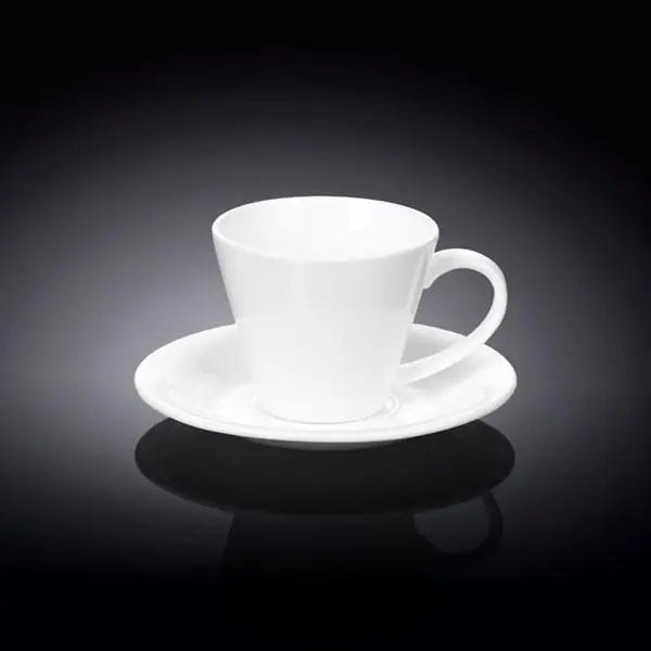 [ Set of 6 ] 6 FL OZ | 180 ML TEA CUP & SAUCER Wilmax