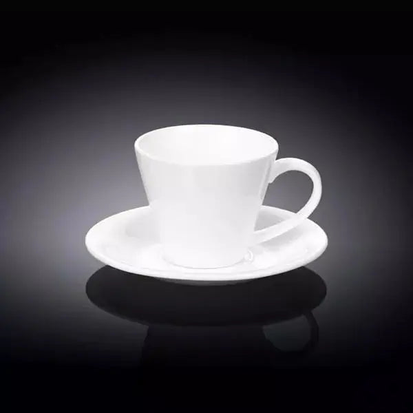 [ Set of 6 ] 6 FL OZ | 180 ML TEA CUP & SAUCER Wilmax