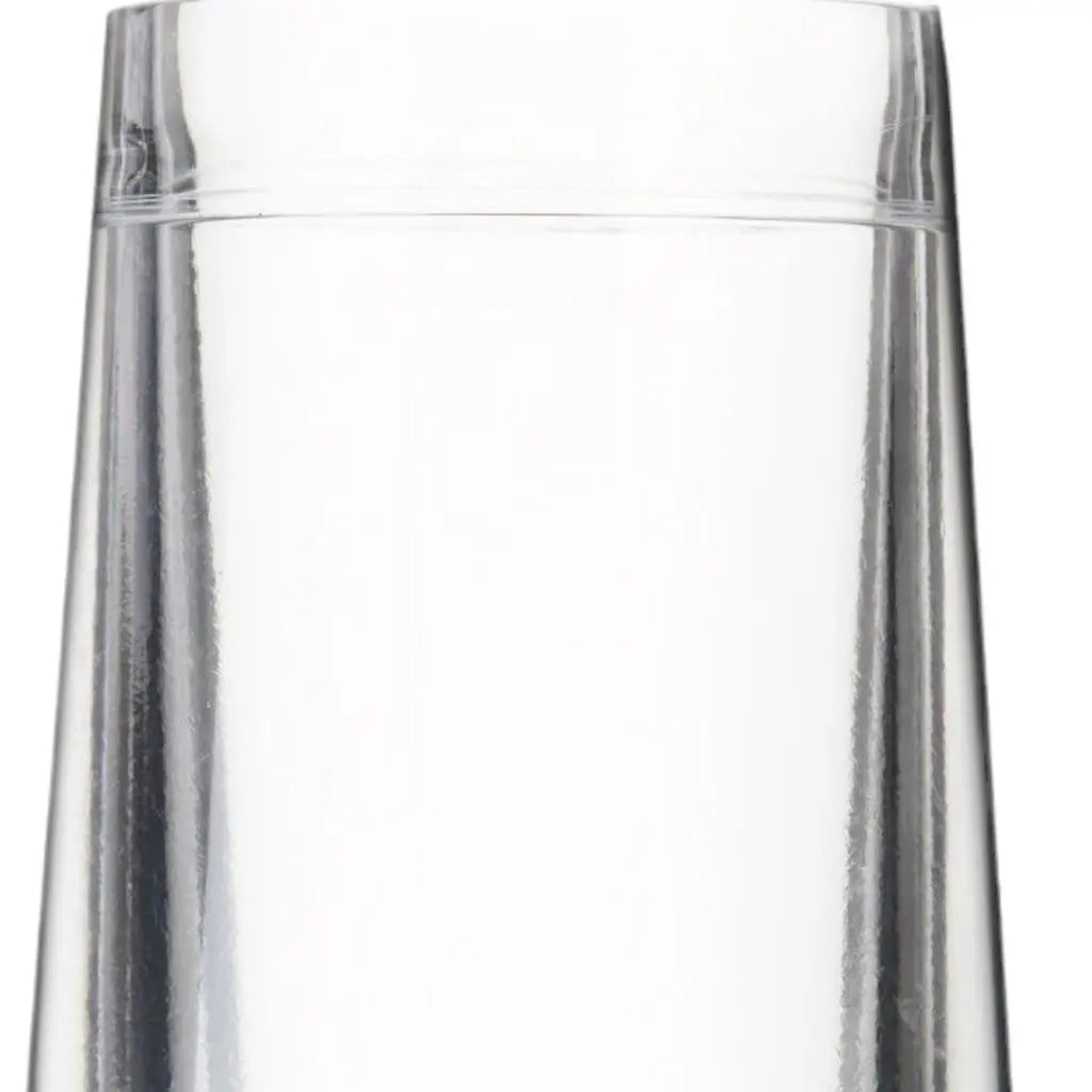Set of Four Clear And White Plastic Angular Shape Stemless White Wine Glass Homeroots Kitchen & Dining