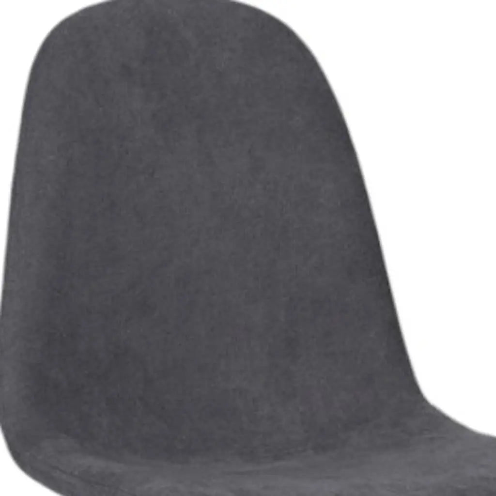 Set of Four Gray and Brown Upholstered Fabric Dining Side Chairs Homeroots Kitchen & Dining