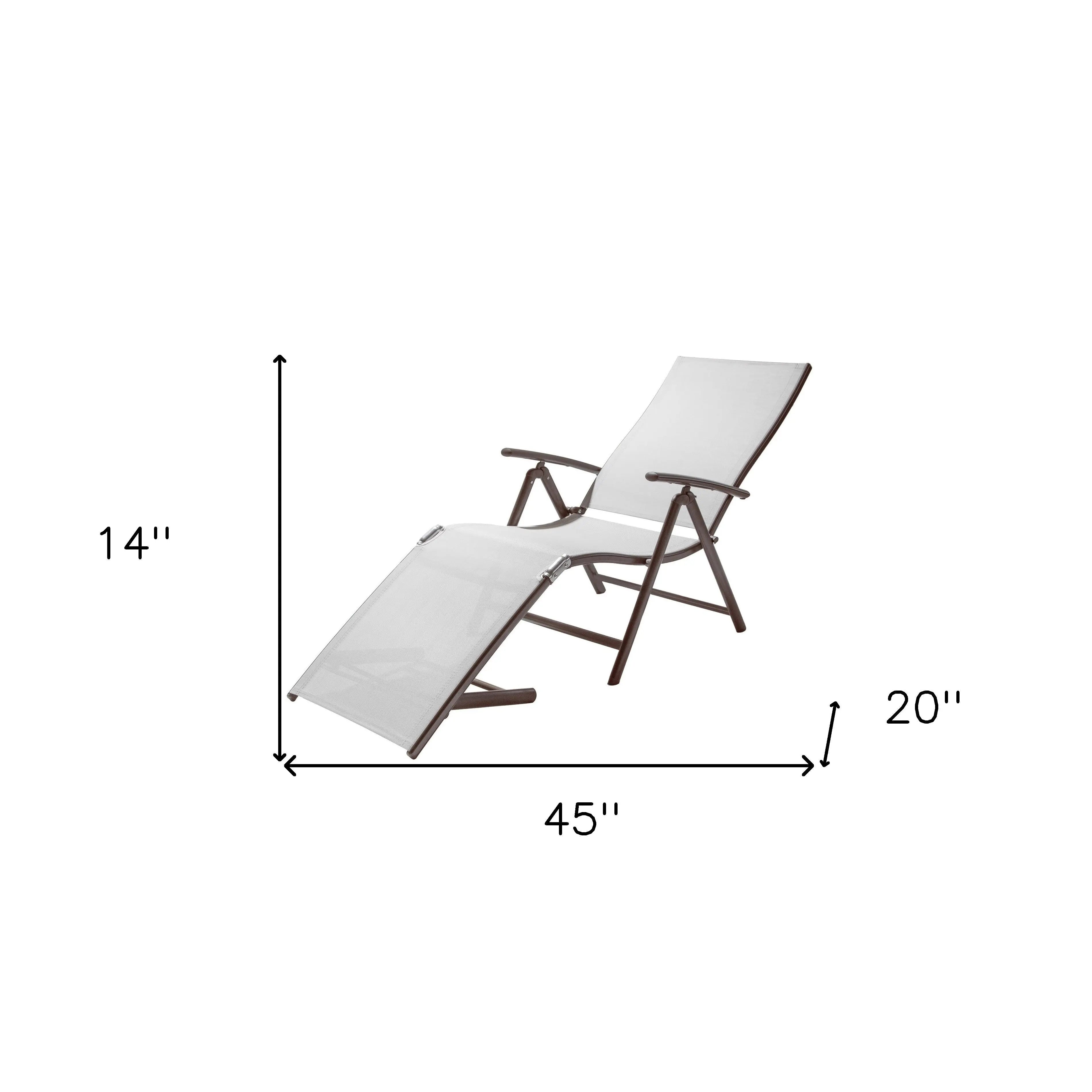 Set of Four Light Gray Steel Outdoor Folding Chaise Lounges Homeroots Outdoor