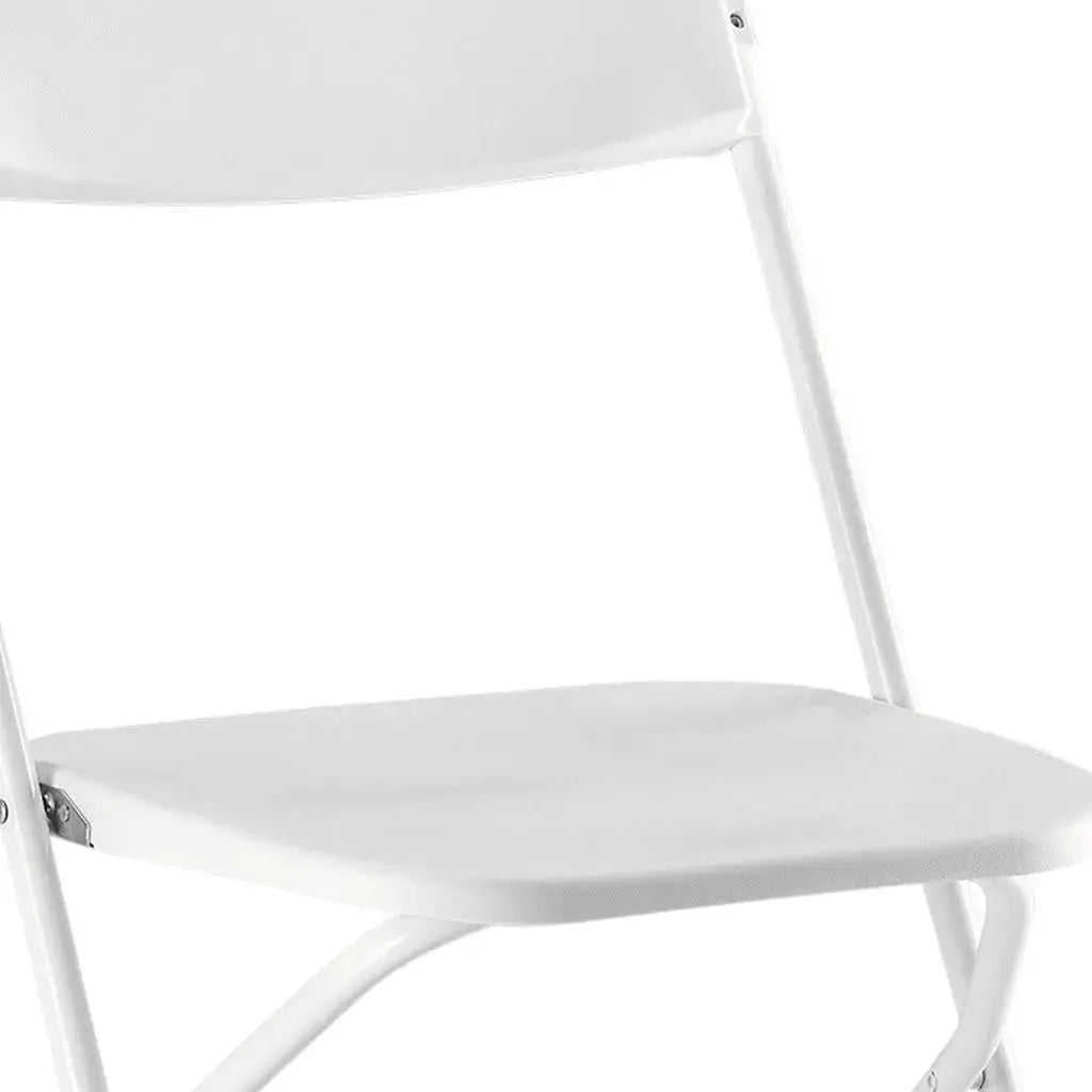 Set of Four White Metal Outdoor Folding Stacking Dining Chairs Homeroots Outdoor