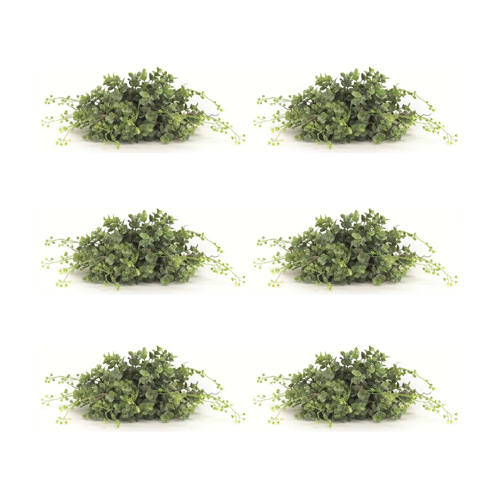 Set of Six 6" Green Artificial Boxwood Tree Homeroots Home Decor