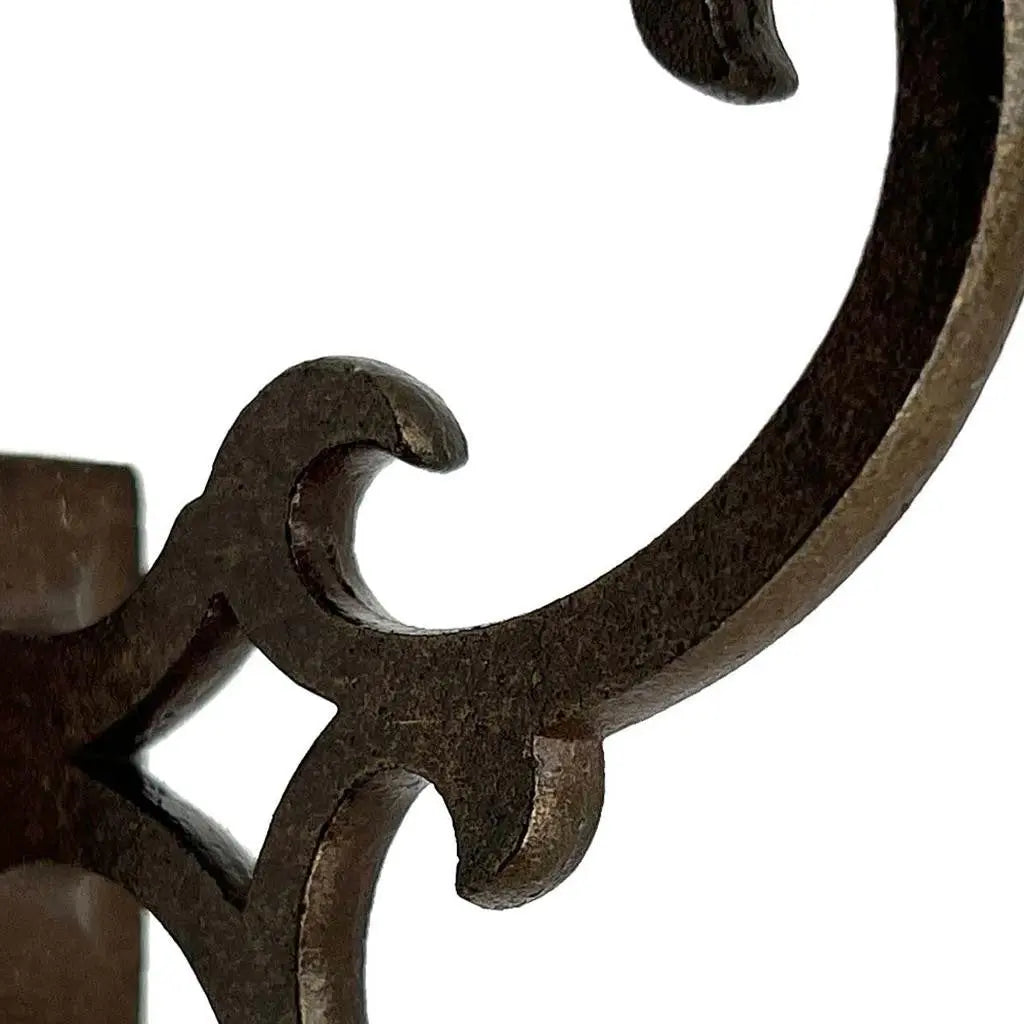 Set of Six Antiqued Bronze Cast Iron Scroll Wall Hooks Homeroots Organization